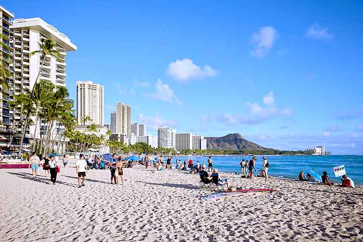 Ela é um destino turístico global, atraindo visitantes com suas praias, clima tropical e paisagens deslumbrantes, como a famosa Diamond Head. 