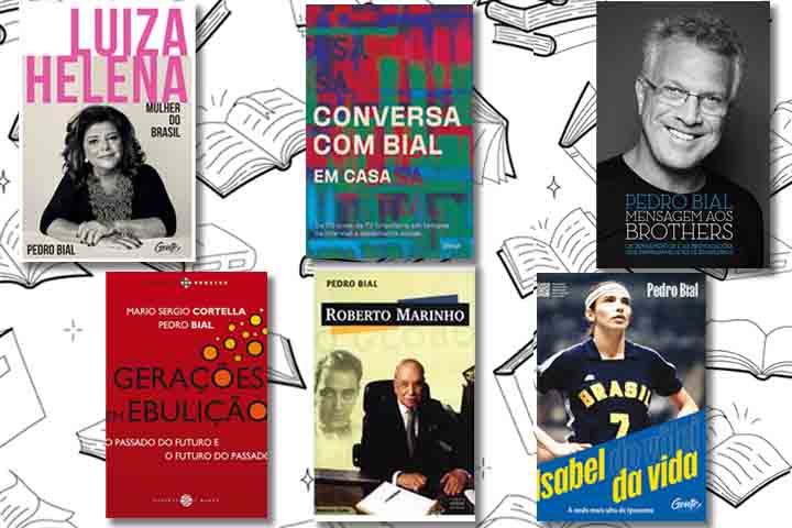 Como escritor, Bial publicou em 2004 a biografia autorizada “Roberto Marinho”, dedicada ao fundador da TV Globo. Recentemente, ele lançou Isabel do vôlei da vida: A onda mais alta de Ipanema, sobre a trajetória da jogadora de vôlei Isabel Salgado, que morreu em 2022.
