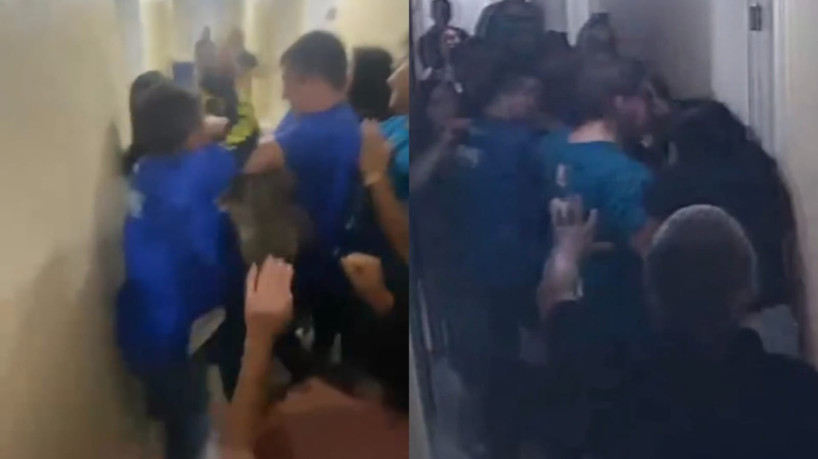 Briga foi contida pelas pessoas que acompanhavam a apuração dos votos 