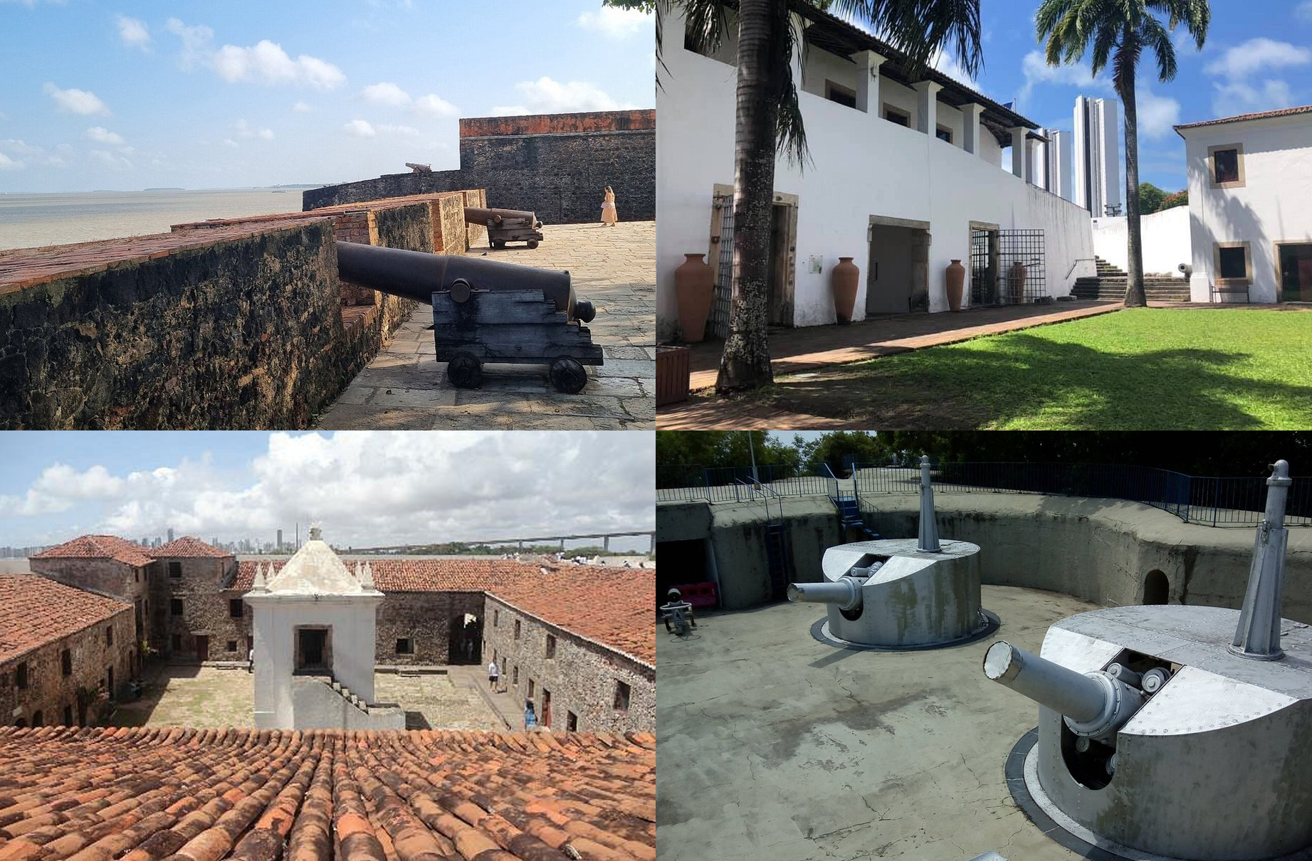 O Brasil abriga diversos fortes históricos construídos entre os séculos 16 e 19 para proteger o litoral contra invasões. Além do Forte de Copacabana, o Flipar destaca alguns dos mais importantes espalhados pelo país, revelando a riqueza histórica dessas construções.
