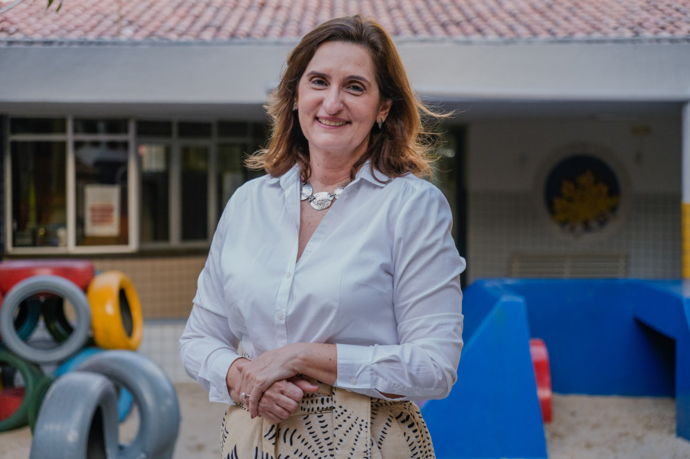 Emília Luna representa a segunda geração do Colégio Canarinho(Foto: FERNANDA BARROS)