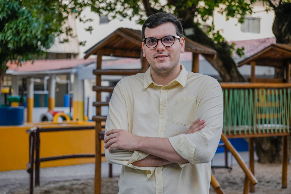 Gustavo Luna atua hoje como coordenador de gestão do Colégio Canarinho(Foto: FERNANDA BARROS)