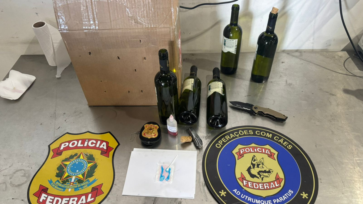 Apreensão da droga aconteceu no Aeroporto de Fortaleza