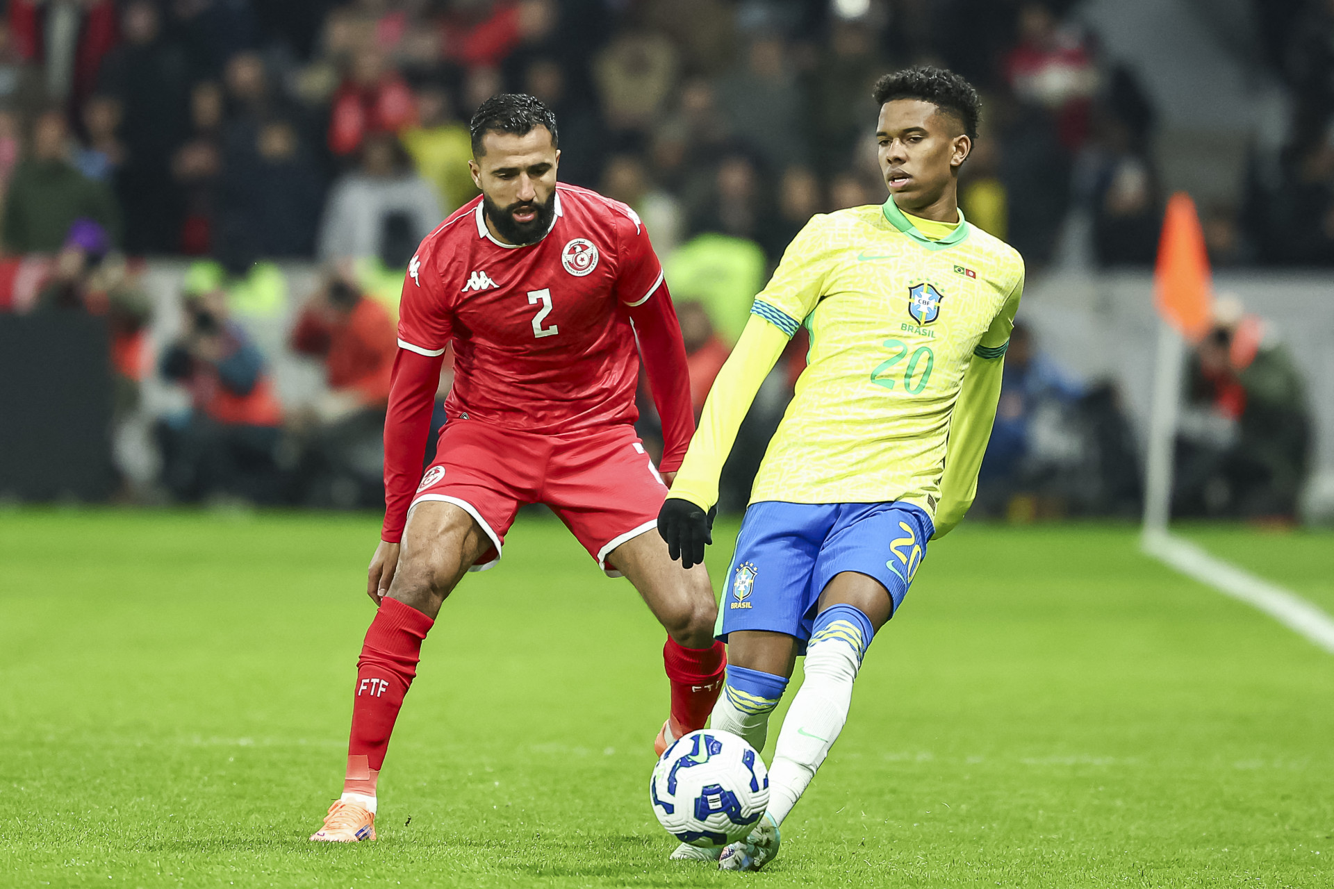 O Brasil ficou no 1 a 1 com a Tunísia (Foto: Foto por SAMEER AL-DOUMY / AFP)