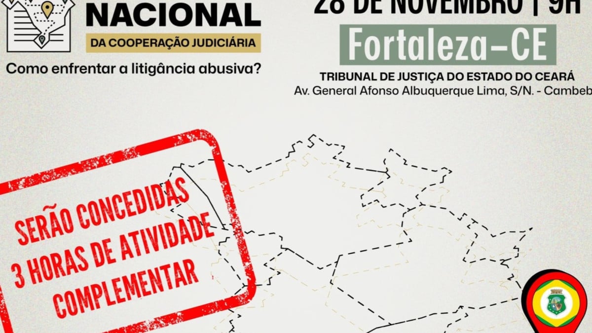 Evento chega para promover debates e capacitações voltados ao enfrentamento da litigância abusiva no país.
