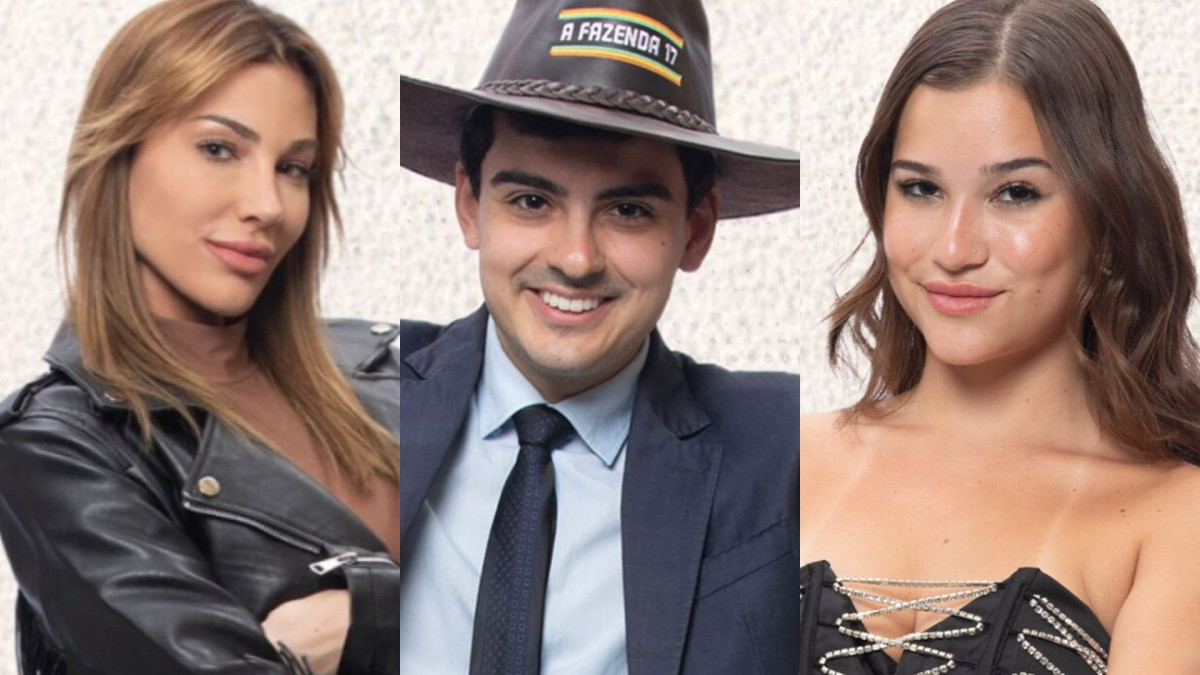 Maria Caporusso, Dudu Camargo e Duda Wendling disputam quem sai da Roça nesta quarta, 19. 