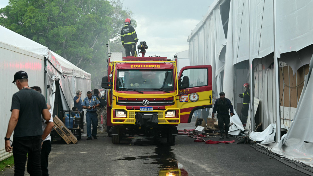 Falha em equipamento elétrico pode ter causado incêndio na COP 30, em Belém