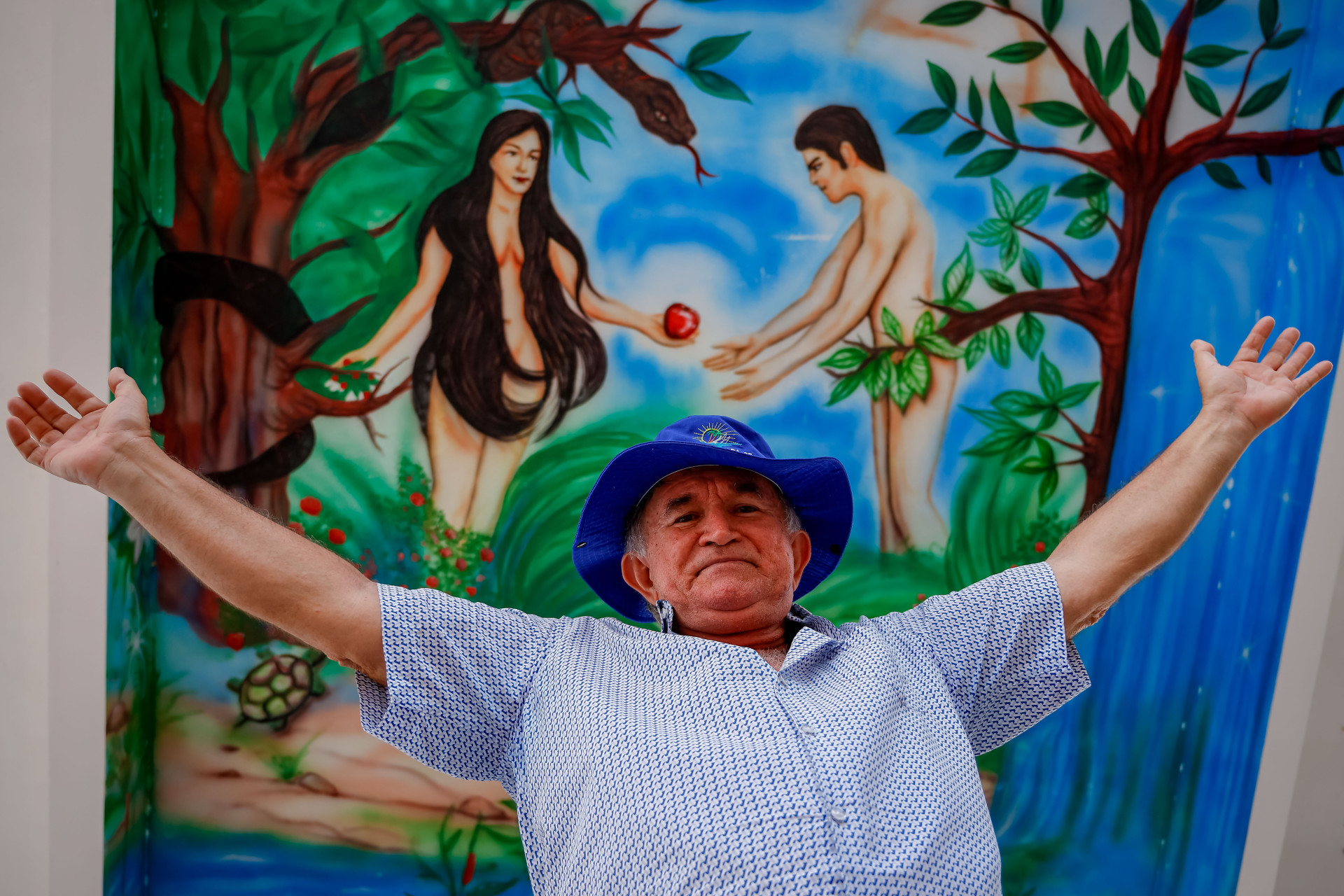 Jânio Moreira de Carvalho, auditor fiscal, empresário, que está abrindo o primeiro local para a prática de naturismo no Ceará, na localidade Sítio Penedo, em Uruoca (Foto: AURÉLIO ALVES)