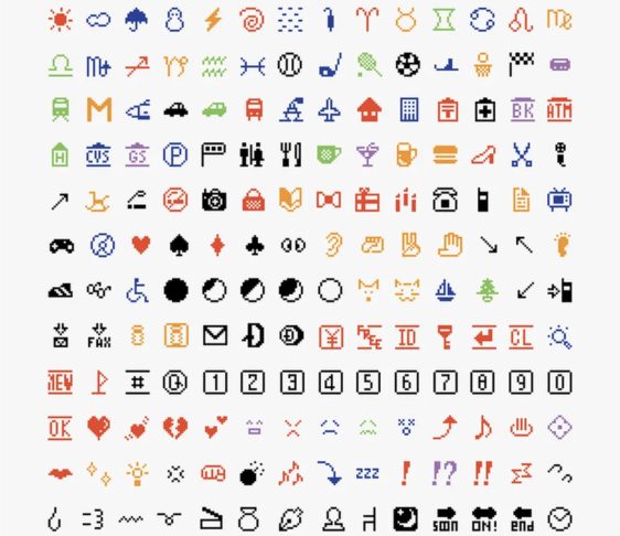 Esses pequenos ícones eram simples, com 12 por 12 pixels, mas conseguiam transmitir emoções e ideias de forma rápida, o que logo os tornou populares.