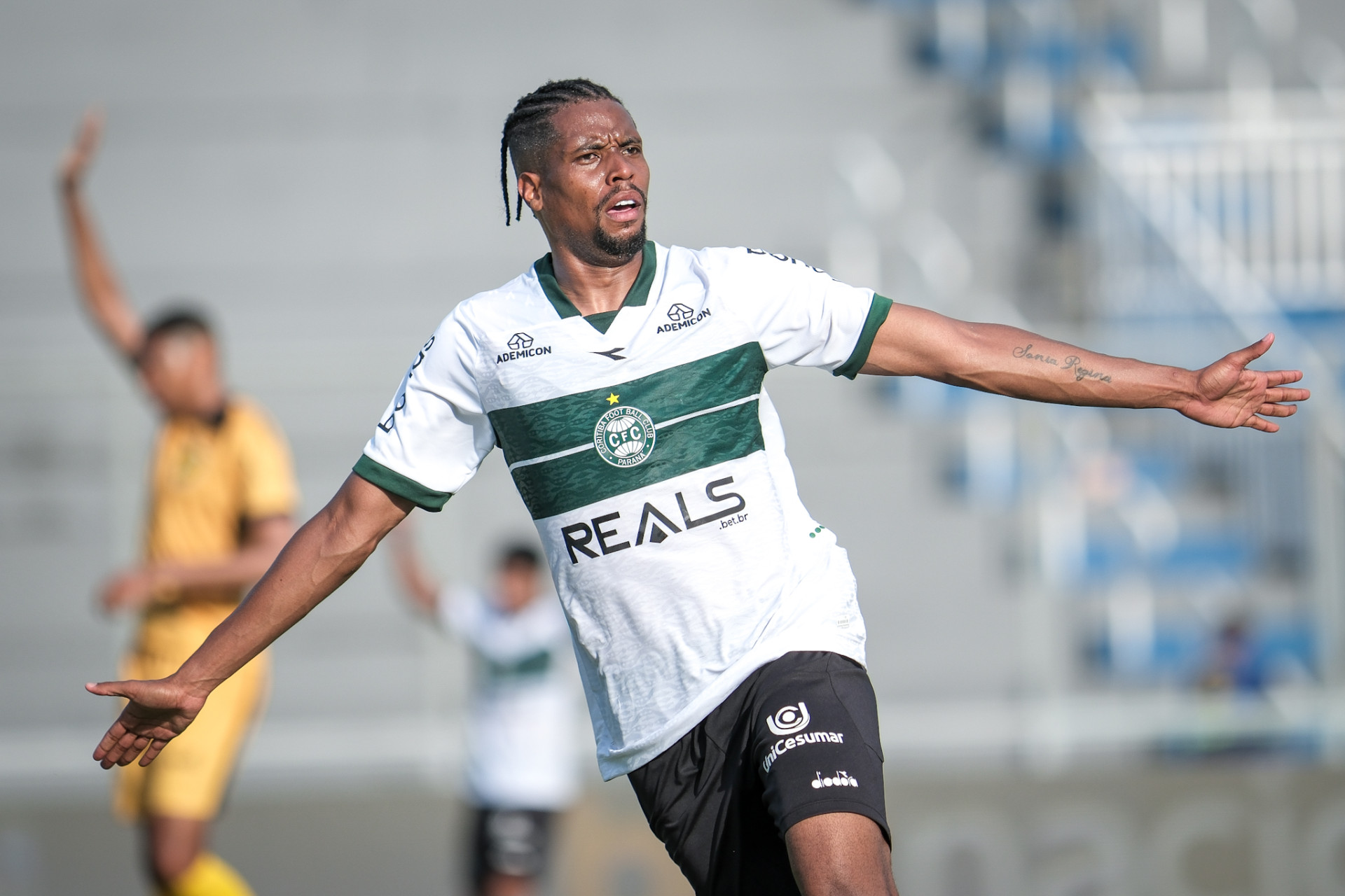 Ex-Ceará, Iury Castilho foi o autor gol que deu o título ao Coxa (Foto: JP Pacheco | Coritiba)