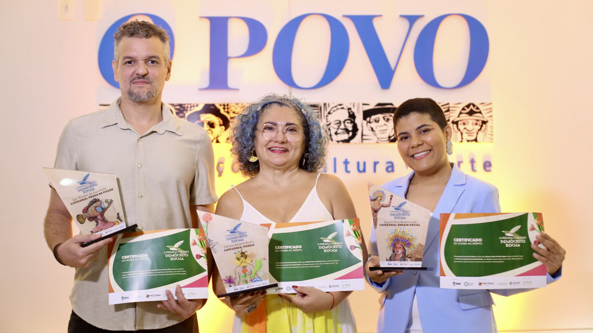 Igor Moreira, Fabiana Guimarães e Rayane Lopes