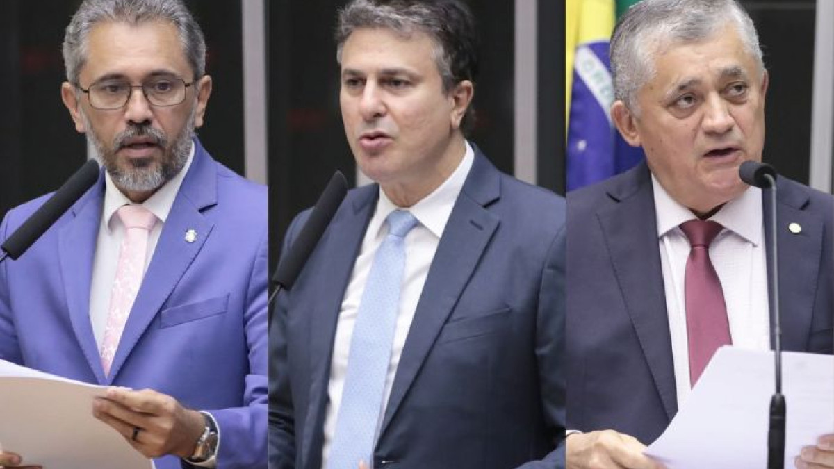 Elmano de Freitas, Camilo Santana e José Guimarães