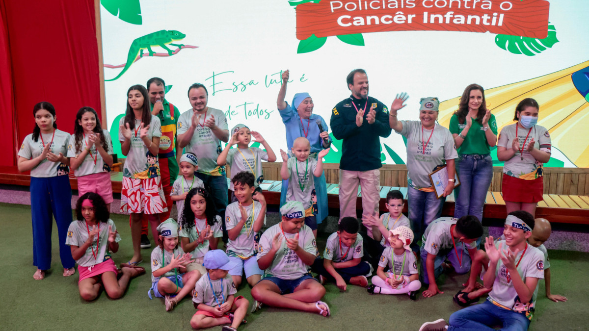 Evento marca a culminância da campanha Policiais Contra o Câncer Infantil