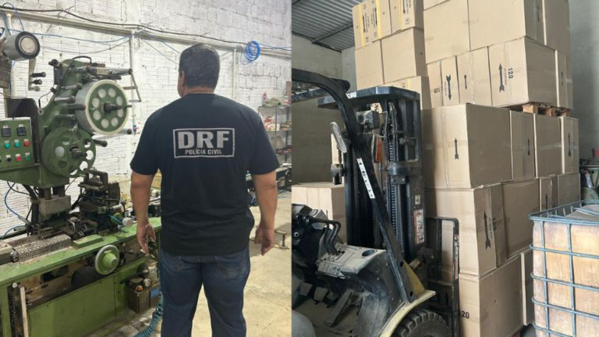 Uma fábrica clandestina de cigarros foi desarticulada e dez homens paraguaios foram capturados nessa segunda-feira, 24, em Tianguá, pela Polícia Civil do Estado do Ceará (PCCE)
