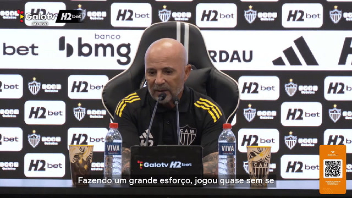 Sampaoli valoriza 'valentia' dos jogadores contra o Flamengo