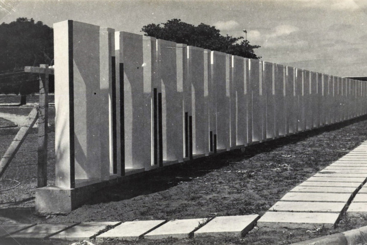 Muro Cinético, no antigo Banco do Estado do Ceará (BEC), foi erguido em 1978 