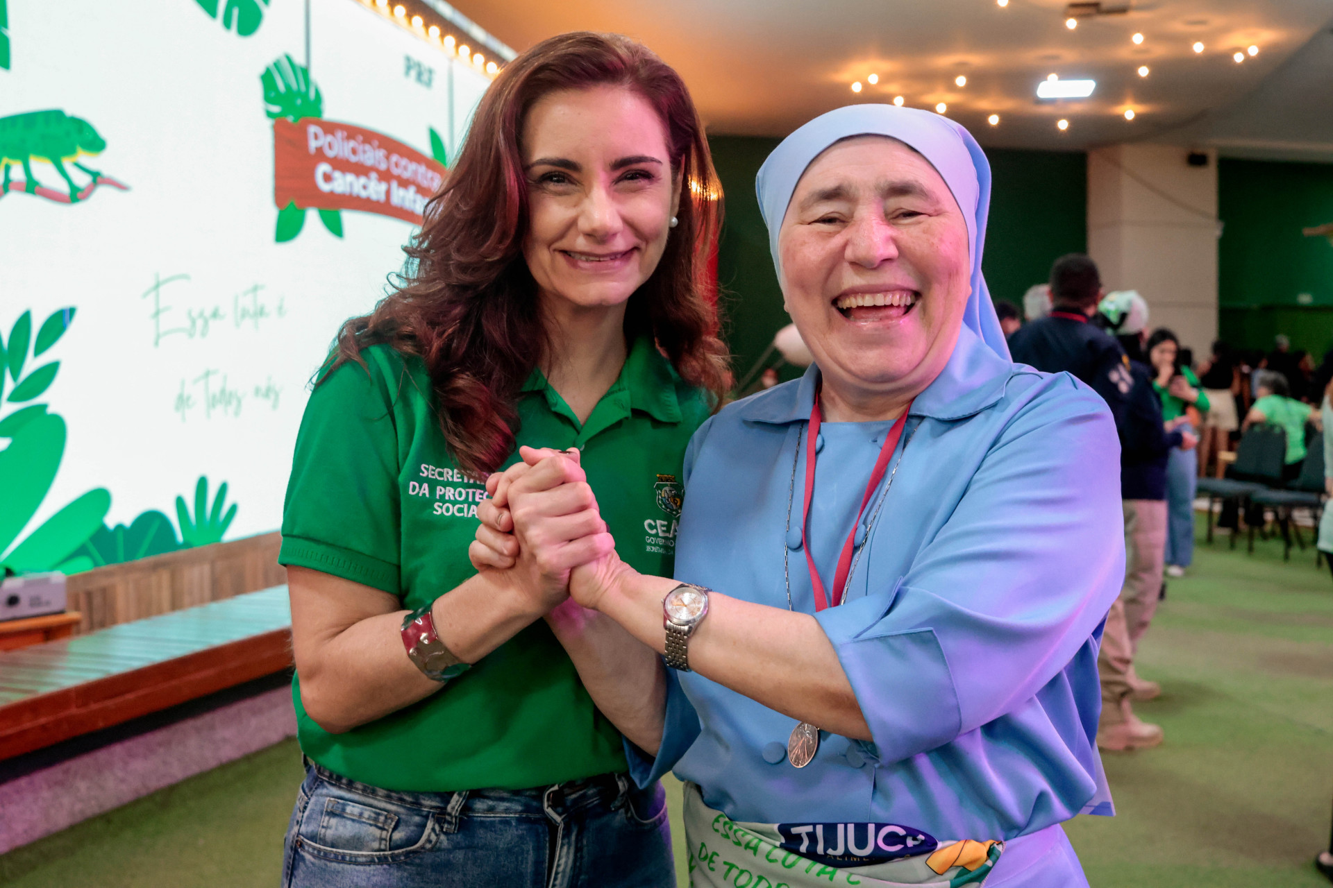 Patrícia Rinaldi e Irmã Conceição