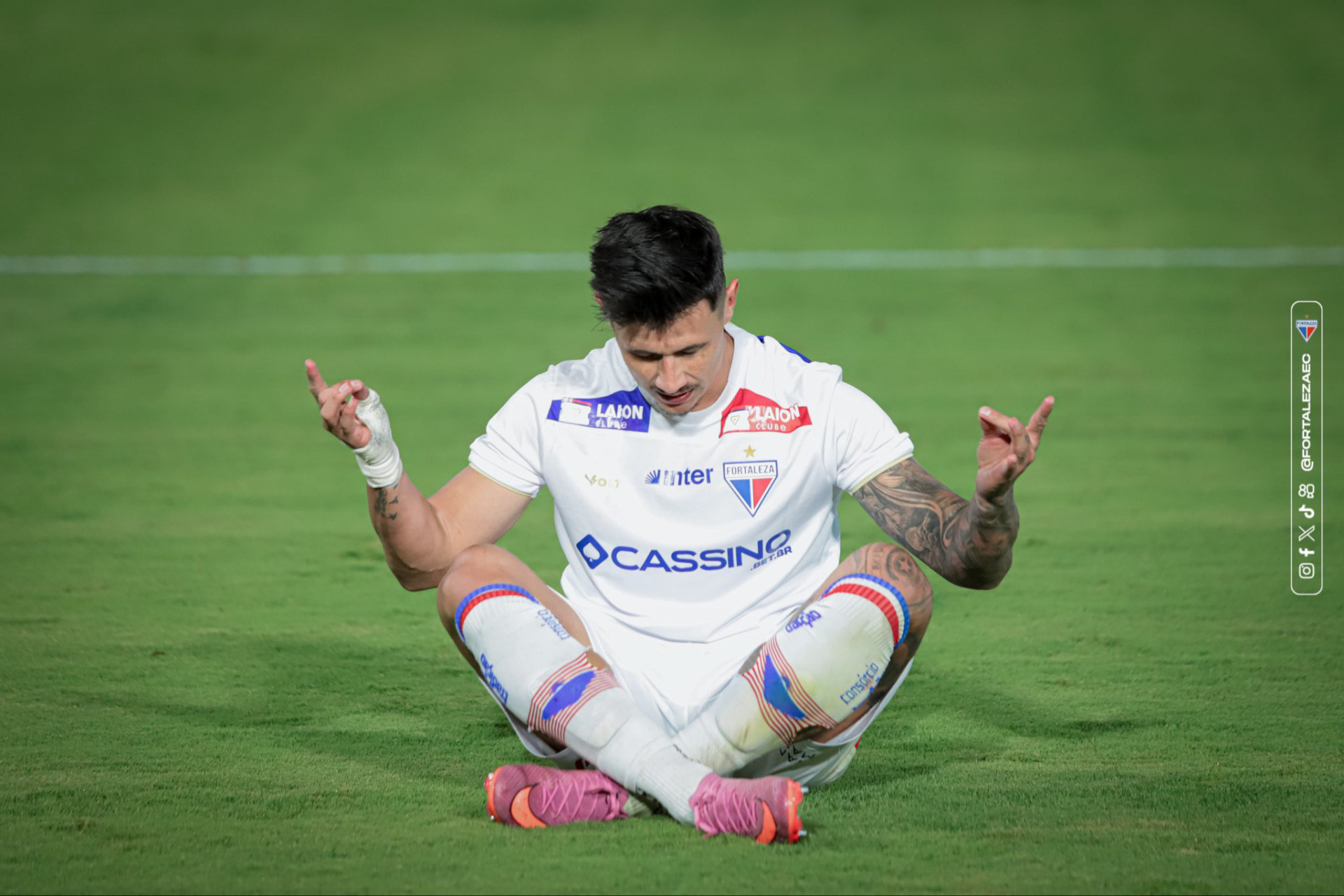 Bareiro marcou cinco gols nos últimos cingo jogos em que atuou (Foto: Mateus Lotif/Fortaleza EC)