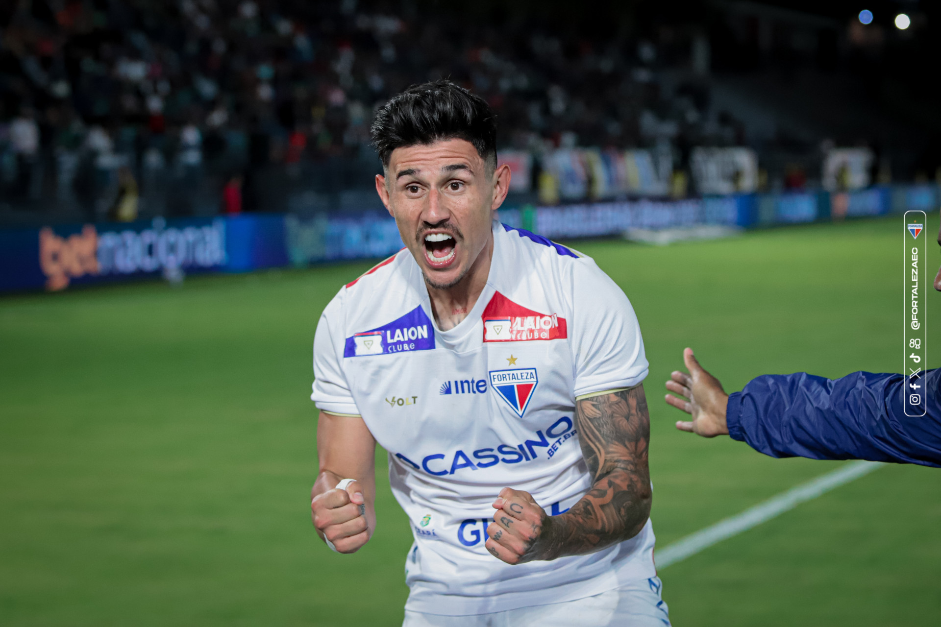 Bareiro &eacute; o artilheiro do Fortaleza em 2026 e alvo do Boca Juniors no mercado da bola (Foto: Mateus Lotif / Fortaleza EC)