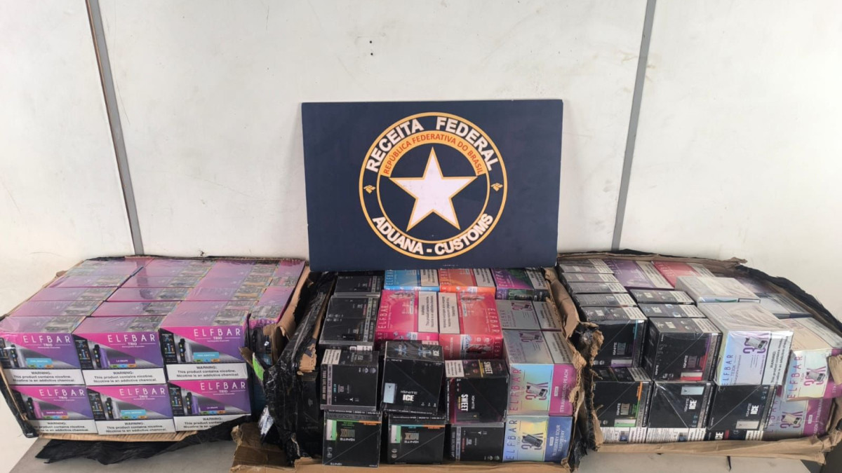 A mercadoria aprendida pela Receita Federal é avaliada em R$ 180 mil 