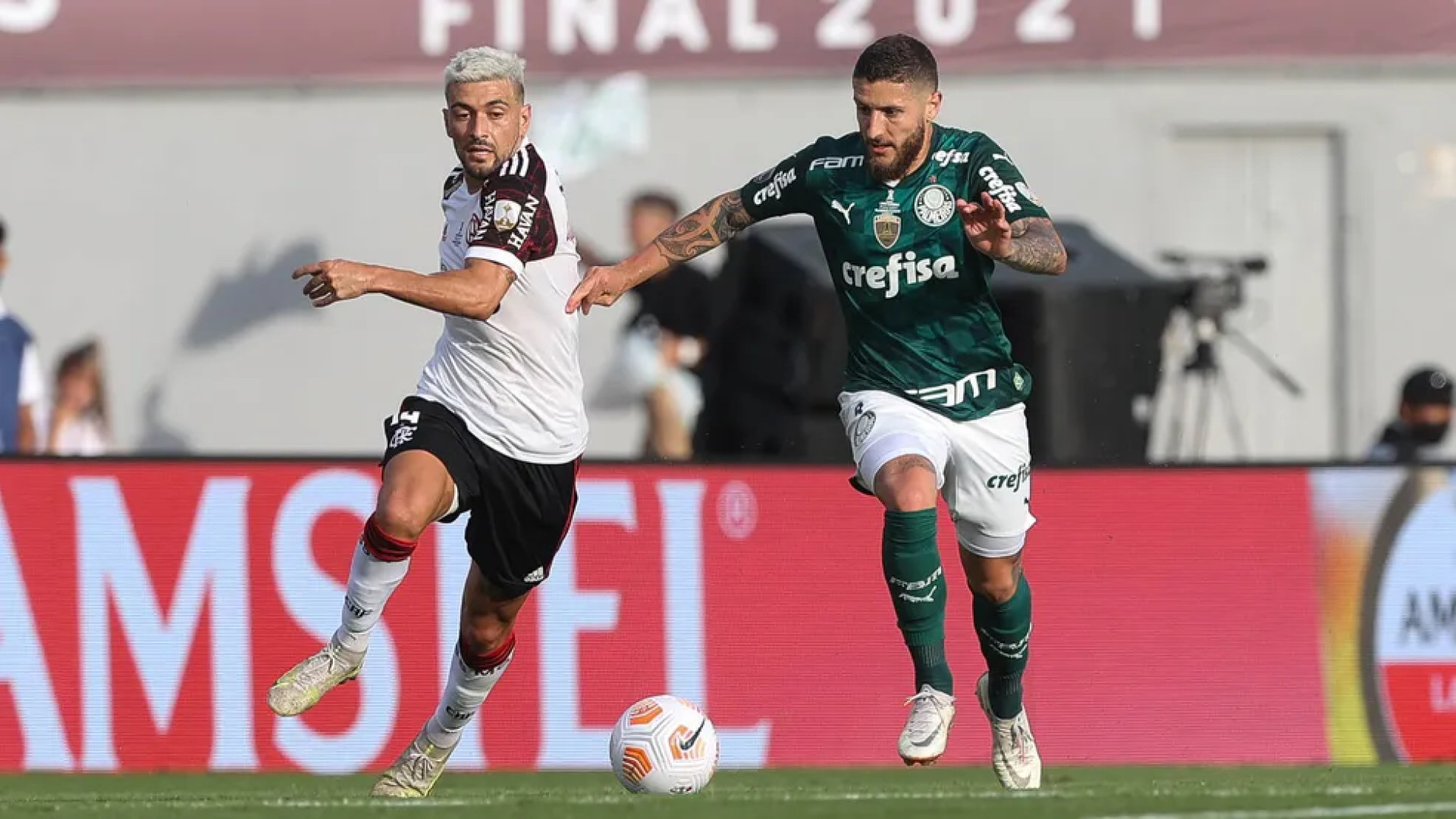 Palmeiras e Flamengo voltam a disputar a final da Libertadores, repetindo o confronto de 2021 (Foto: Cesar Greco / Ag. Palmeiras)