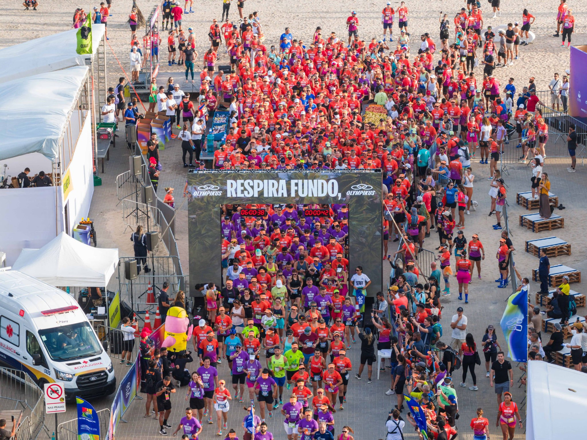 Corrida Bota Pra Correr, da Olympikus, aconteceu no Cumbuco (Foto: Azzi/Olympikus)