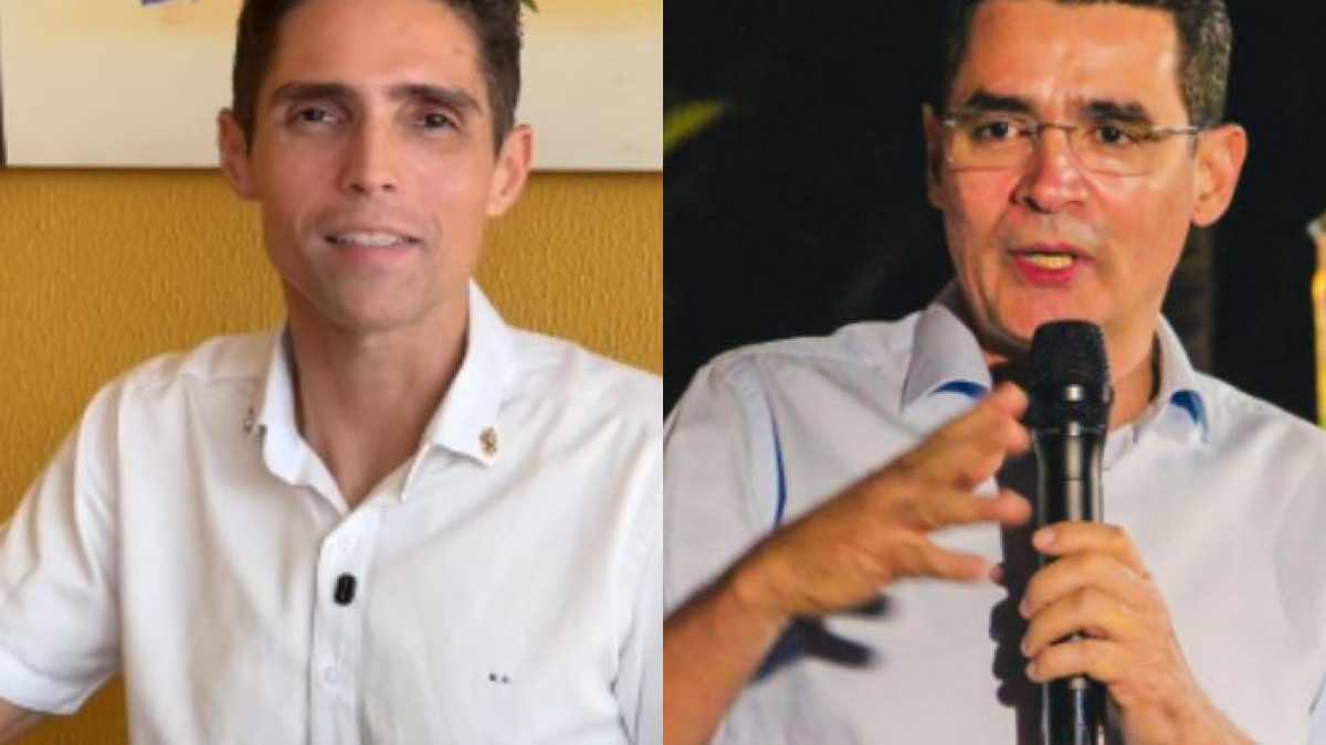 Prefeito de Palmácia, Marcondes Barbosa (PT), e prefeito de Pacoti, Dr. Marcos (PT)