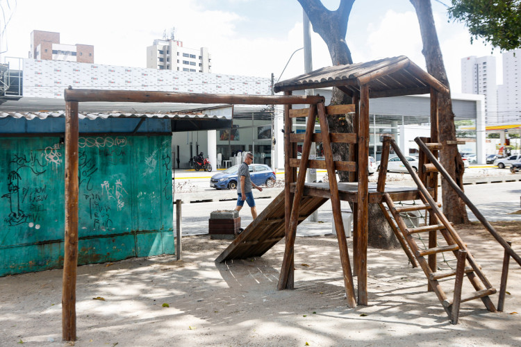 FORTALEZA, CEARÁ,  BRASIL- 01.12.2025:. Plantas secas na Heráclito Graça. (Daniel Galber/Especial para O POVO)
