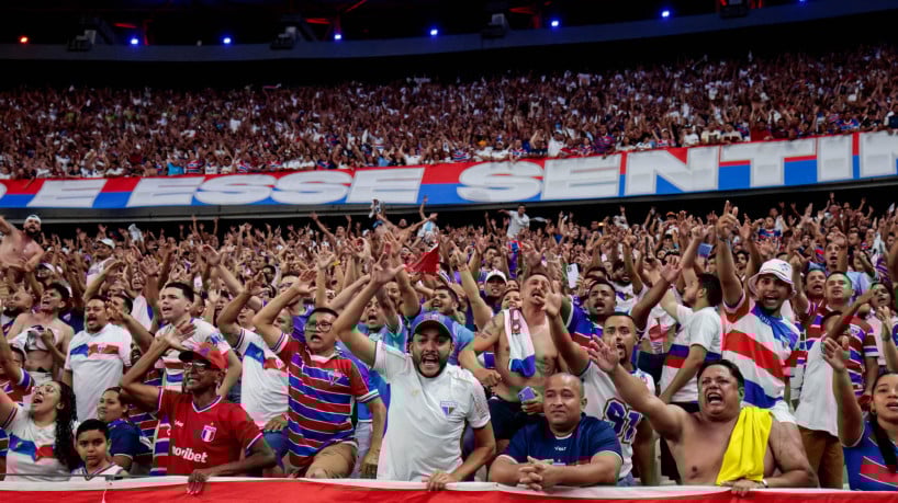 Torcida do Fortaleza lota a Arena Castelão em mais um jogo da Série A 2025 