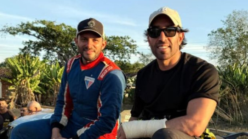 Piloto Carlos Neto e navegante George Martins ficaram na segunda colocação do Cearense de Rally Baja.  