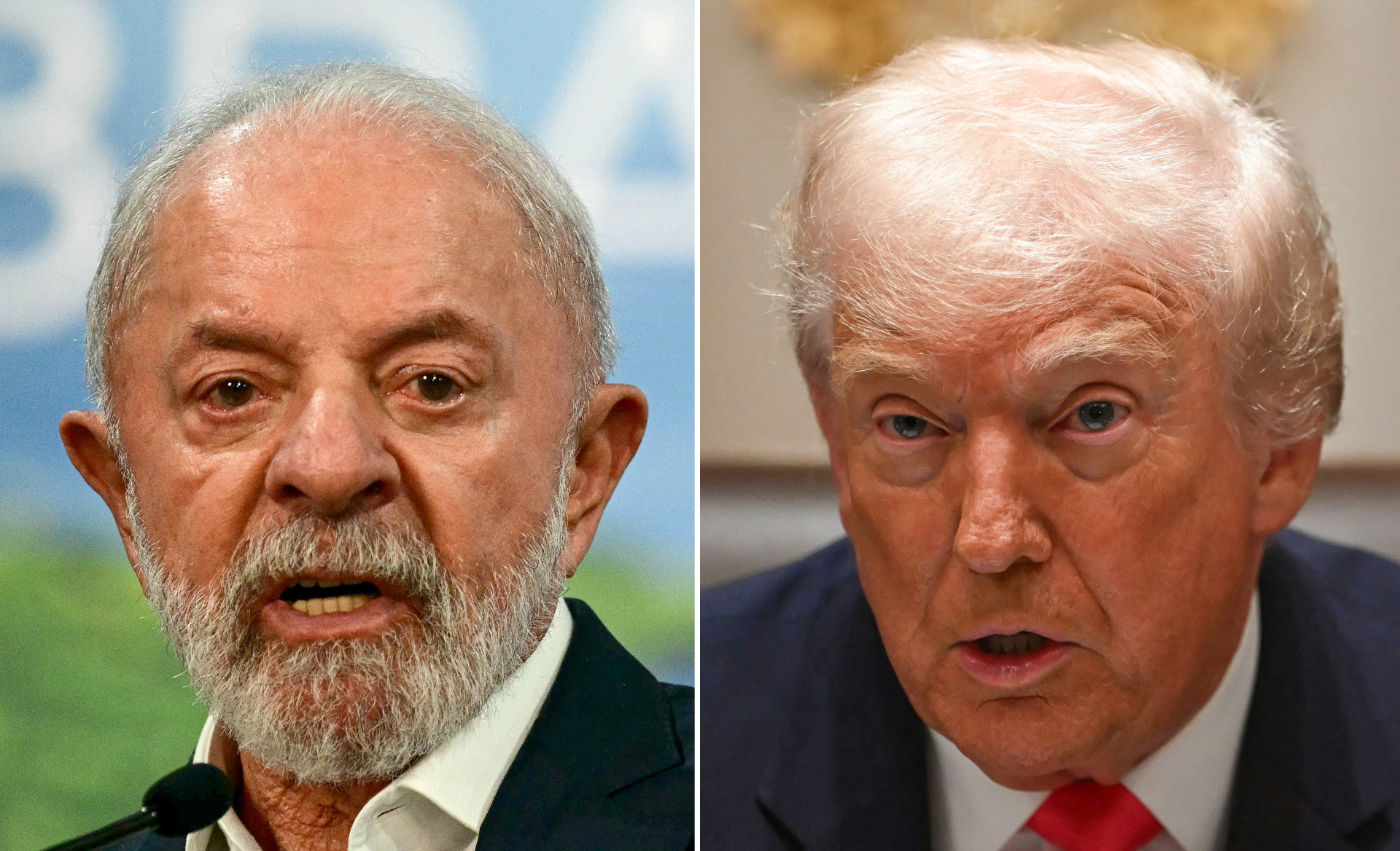 ￼LULA e Trump conversaram nesta terça-feira, 2 (Foto: PABLO PORCIUNCULA / AFP)