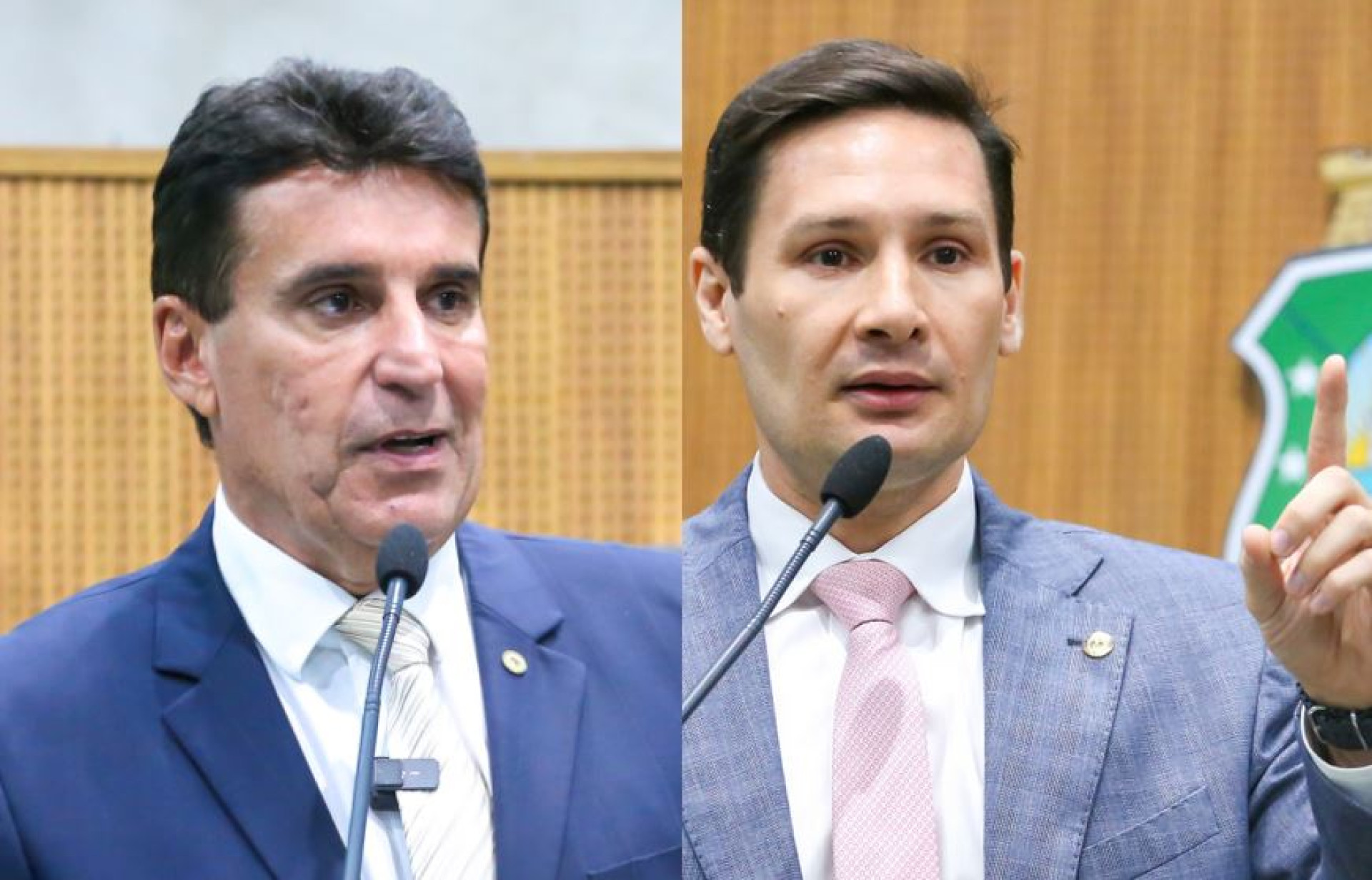 ￼AGENOR Neto e Marcos Sobreira fazem parte da base aliada do Governo do Estado (Foto: Júnior Pio/José Leomar/Alece)