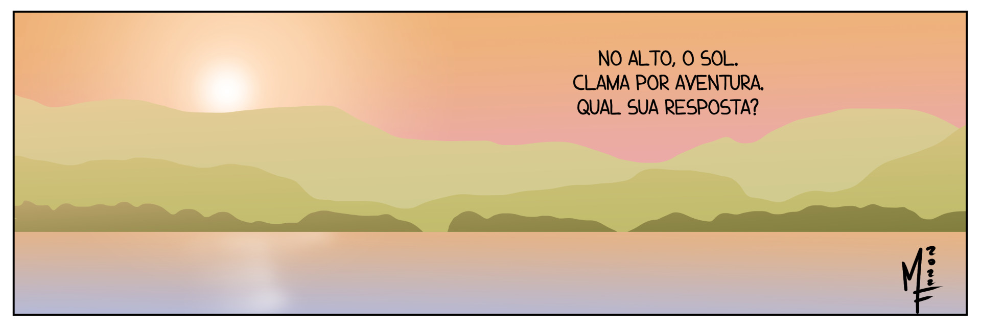 Kouga & Kushina, tirinha de Miguel Felício