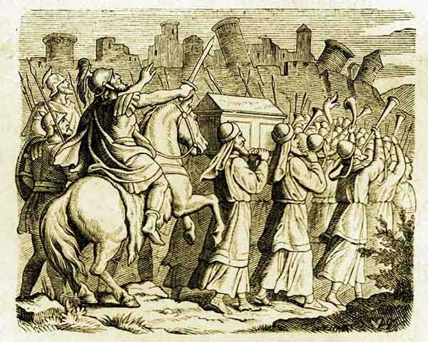 Segundo o relato bíblico, as muralhas de Jericó desabaram após sete dias de procissões e toques de trombetas - um episódio que se tornou símbolo da fé e do poder divino. 
