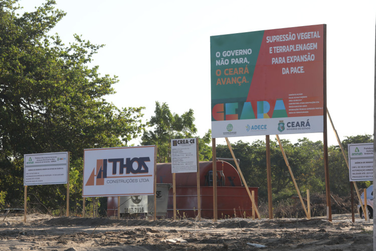 Polo automotivo de Horizonte est&aacute; em processo de amplia&ccedil;&atilde;o e deve chegar a 600 mil m&sup2;(Foto: F&Aacute;BIO LIMA)