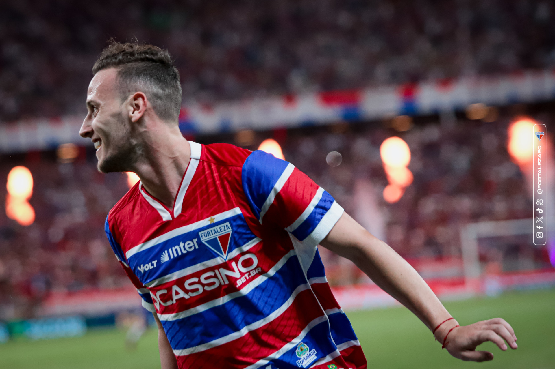 Pochettino foi o autor do gol do Fortaleza que abriu o placar contra o Corinthians, pela 37ª rodada da Série A, na Arena Castelão