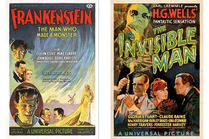 James Whale (1889-1957) – Diretor britânico naturalizado americano que imortalizou monstros clássicos do cinema em filmes como Frankenstein e O Homem Invisível. 