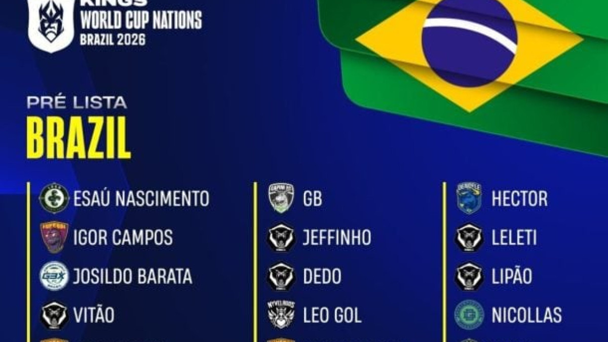 Convocação final será anunciada na CCXP 2025, em São Paulo, e definirá os representantes brasileiros no torneio 