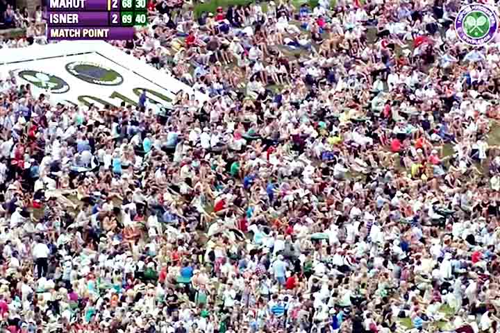 No terceiro dia do jogo, o pÃºblico presente na quadra ainda teria mais 65 minutos de disputa para desfrutar. Quando o quinto set jÃ¡ havia superado um total de oito horas, Isner conseguiu, enfim, concluir um match point e vencer por 70 a 68, avanÃ§ando Ã  segunda rodada. 
