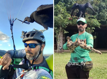 Israel ganhou destaque nacional em 2022 quando sua relação com Urú, seu urubu de estimação, viralizou nas redes sociais 