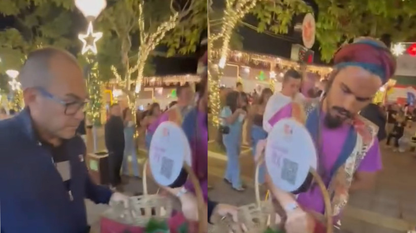 Ao todo, o turista comprou 21 doces 