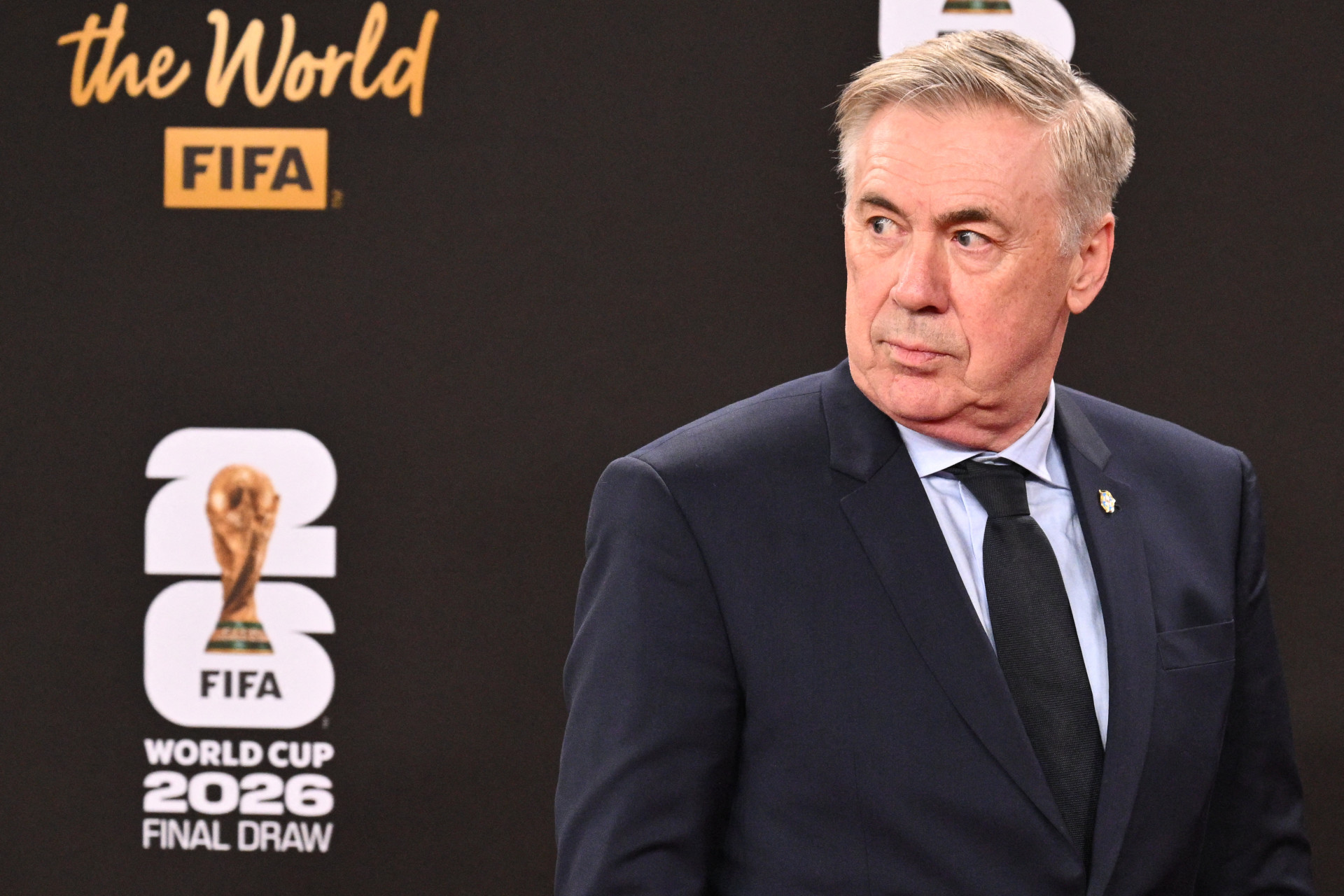 Ancelotti, técnico da seleção (Foto: ROBERTO SCHMIDT / AFP)