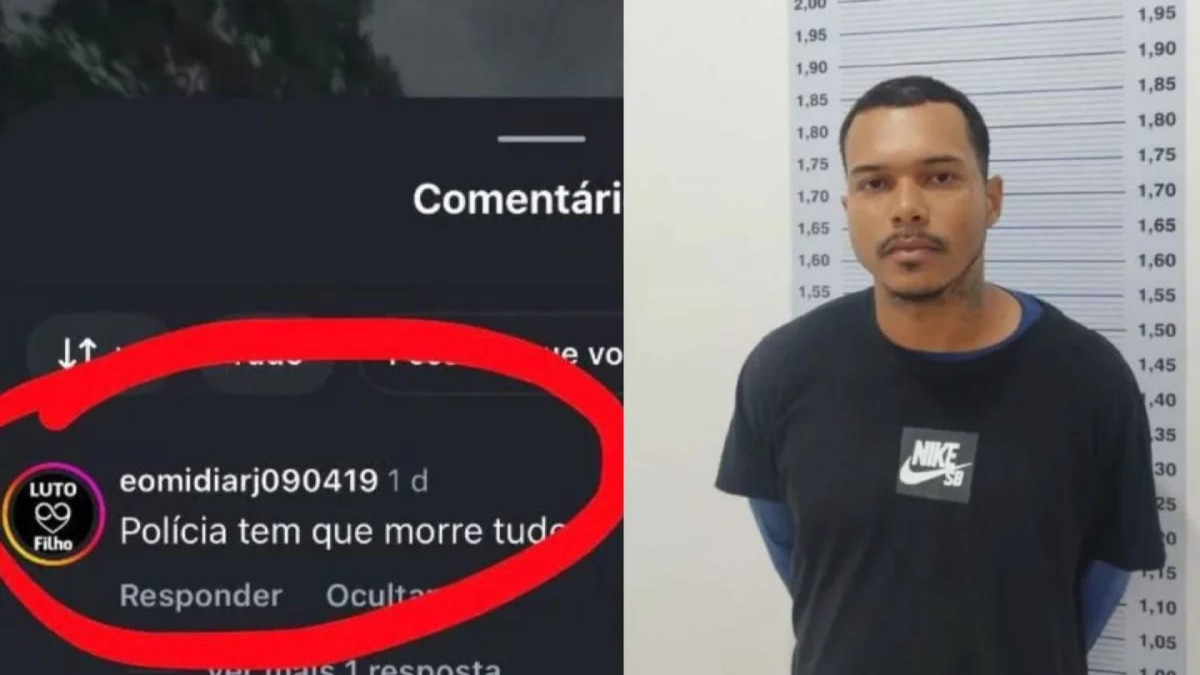 Comentário foi feito na publicação de um delegado de Espírito Santo