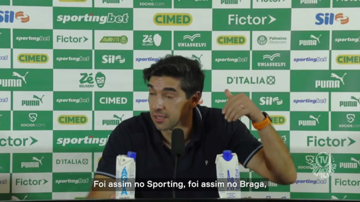 Abel Ferreira: 'Gosto muito de estar no Palmeiras'