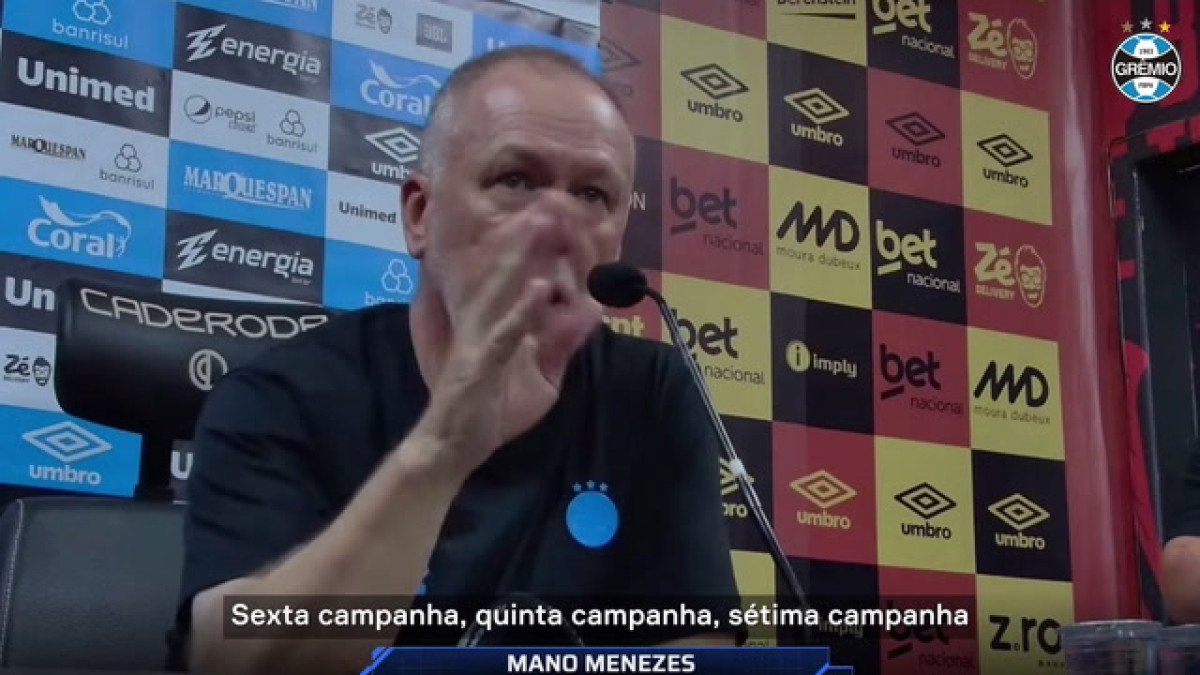 No fim do Brasileirão, Mano Menezes exalta segundo turno do Grêmio