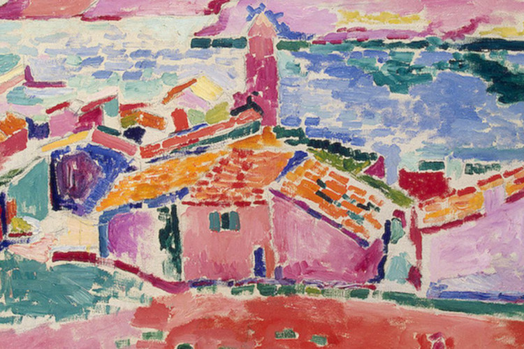 View of Collioure (1905), é um exemplo do estilo que Matisse empregou durante o seu período inicial do Fauvismo.
