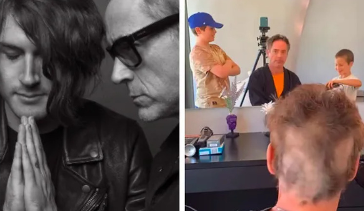  Indio Falconer, Avri Roel e Exton Elias - Indio Falconer Downey, nascido em 7/9/1993, é filho do ator com a atriz Deborah Falconer. Avri Roel e Exton Elias são da atual mulher, Susan. 