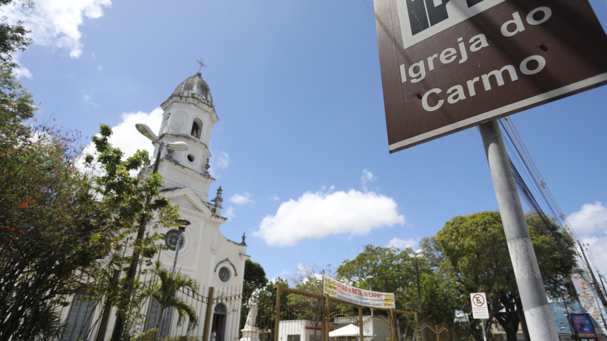 Igreja Nossa Senhora do Carmo, no centro de Fortaleza