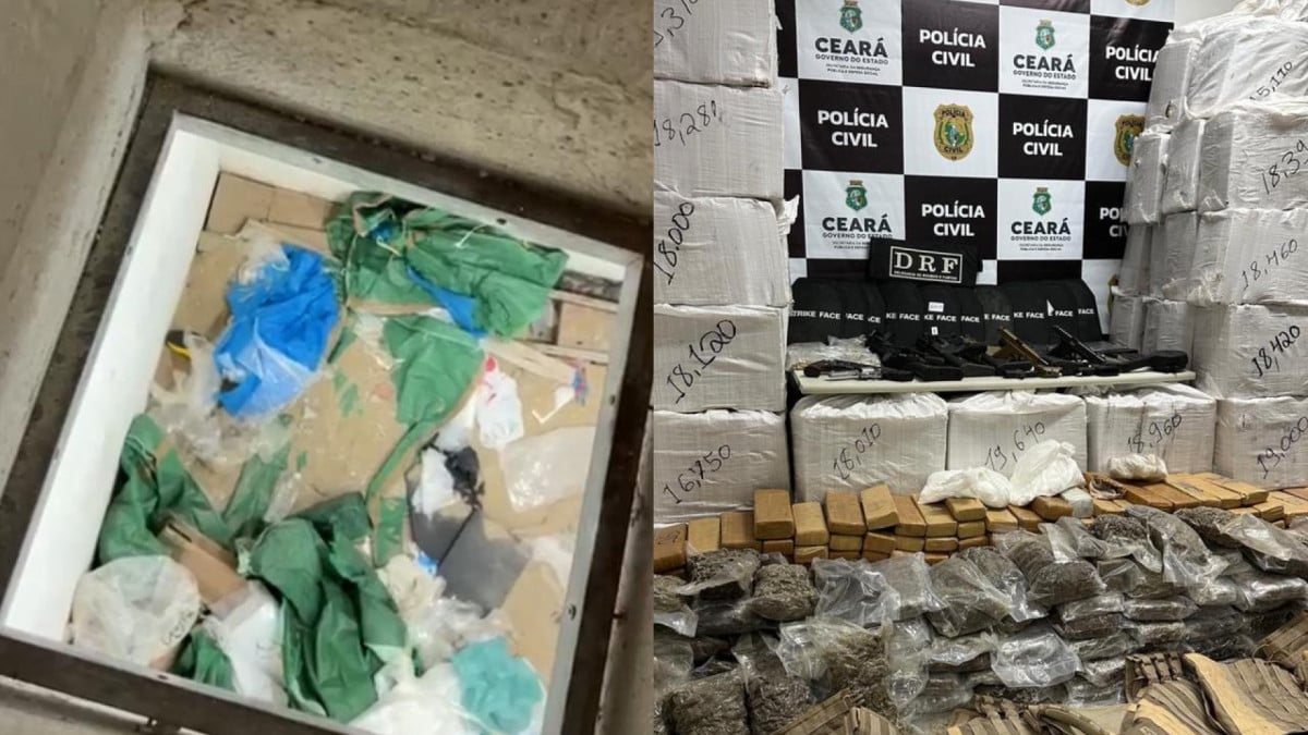 Bunker armazenava drogas e armas em imóvel no Iguape, em Aquiraz
