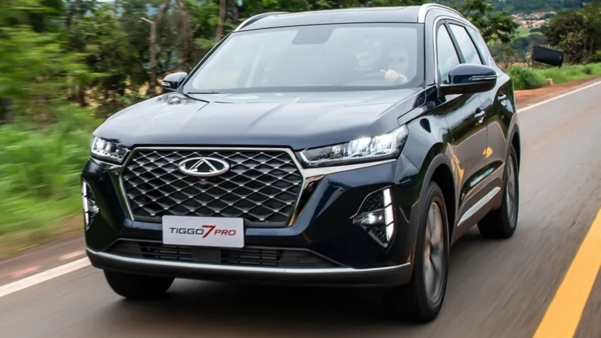 O Tiggo 7 alcançou o Top 3 no varejo nacional em novembro 